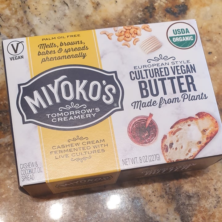 Miyoko's Creamery European Style Cultured Vegan Butter Hint of Sea Salt