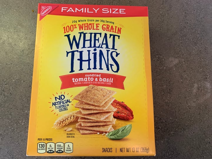 Nabisco Wheat Thins Sundried Tomato and Basil Review abillion