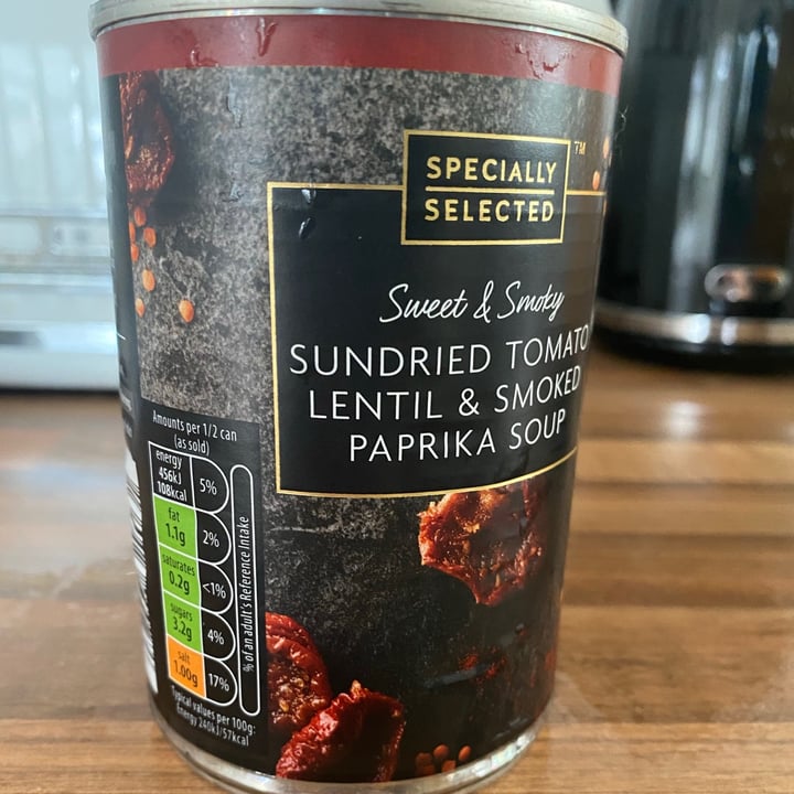 ALDI Specially Selected Sun dried tomato Lentil And Smoked Paprika Soup Review abillion