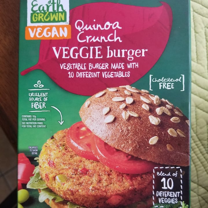 Earth Grown Quinoa Crunch Veggie Burger Review abillion