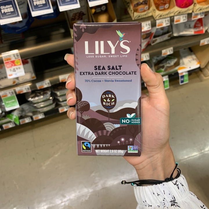 Lily's Sea Salt Extra Dark Chocolate Review abillion