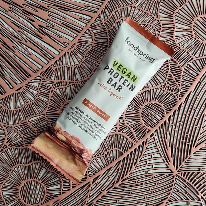 Foodspring vegan protein bar extra layered roasted peanut Review abillion