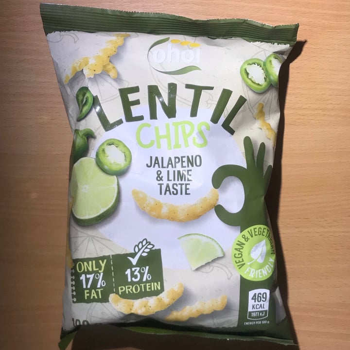 Oho! Jalepeno & Lime Lentil Chips Review abillion
