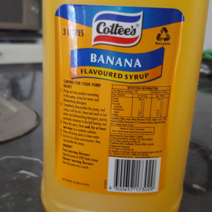 cottees Banana flavoured syrup Reviews abillion