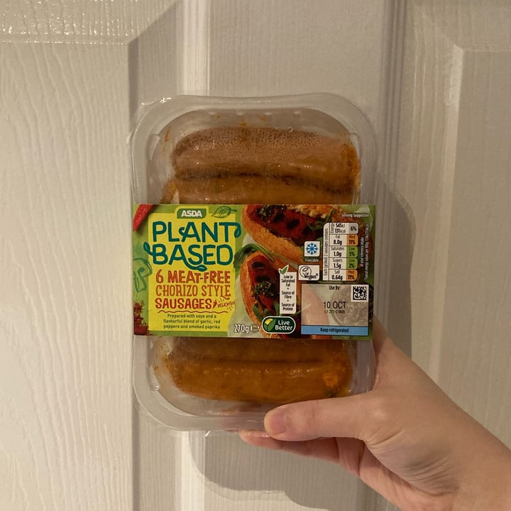 Asda Plant Based Meatfree Chorizo Style Sausages Review abillion