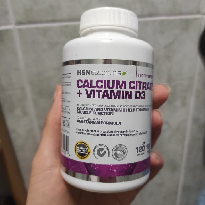 HSN essentials Calcium citrate + Vitamin D3 Review abillion