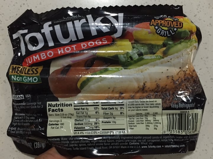 Tofurky Jumbo Hot Dogs Review abillion