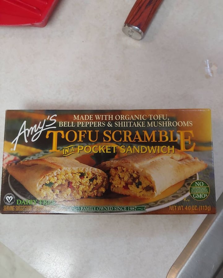 Amy’s Tofu Scramble Pocket Sandwich Review abillion