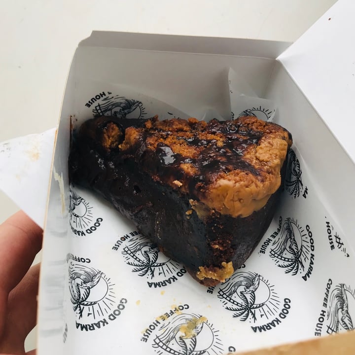 review photo of Good Karma Coffee House Vegan Brownie Biscoff Pie shared by @mollierosepowell on 30 Aug 2020 - review