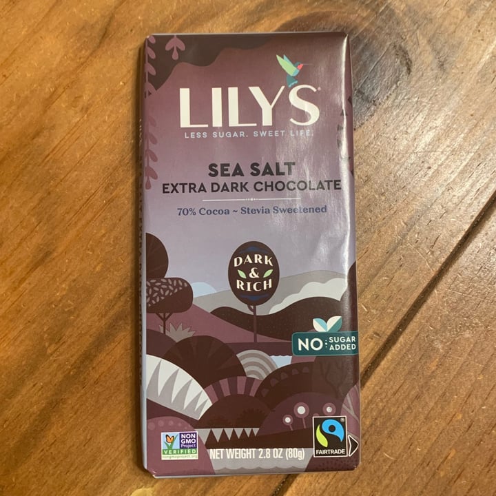 Lily's Sea Salt Extra Dark Chocolate Review abillion