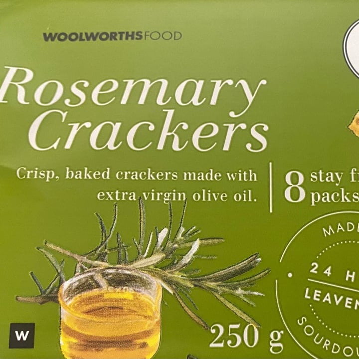 Woolworths Food Rosemary Crackers Review abillion