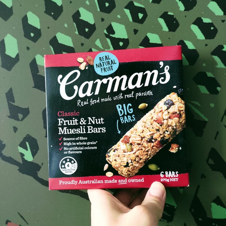 Carman's Fruit And Nut Muesli Bars Review abillion