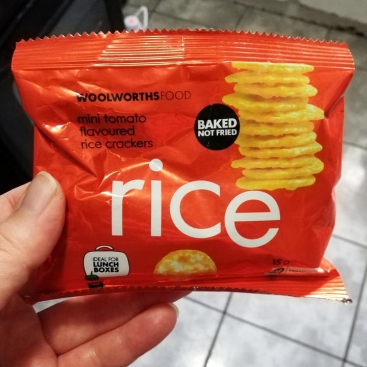 Woolworths Food Mini Tomato Flavoured Rice Crackers Review abillion