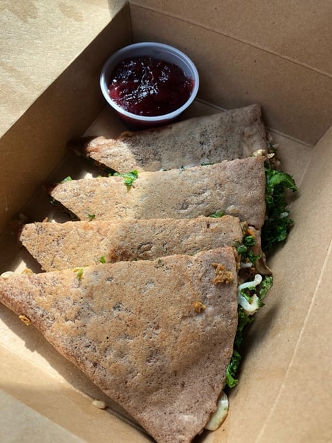 Thanksgiving quesadilla