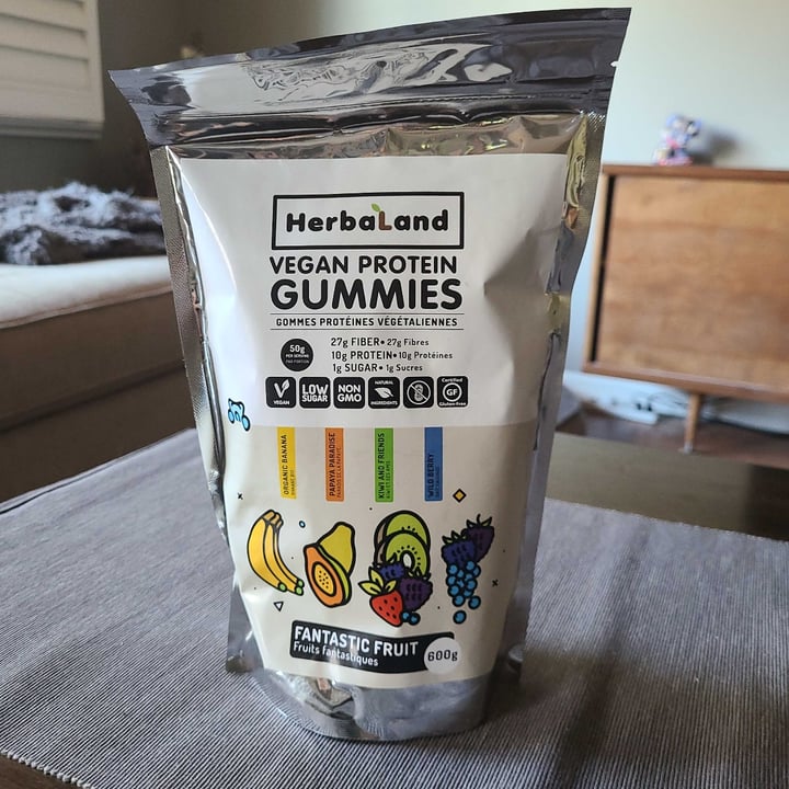 HerbaLand Vegan Protein Gummies Fantastic Fruit Review abillion