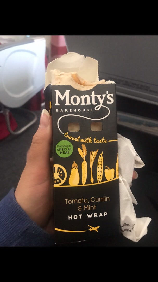 Monty's Bakehouse Tomato, Cumin and Mint Wrap Review | abillion