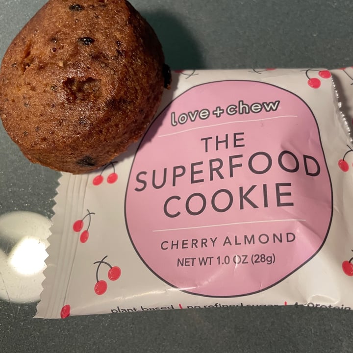 Love + chew Cherry almond superfood cookie Review abillion