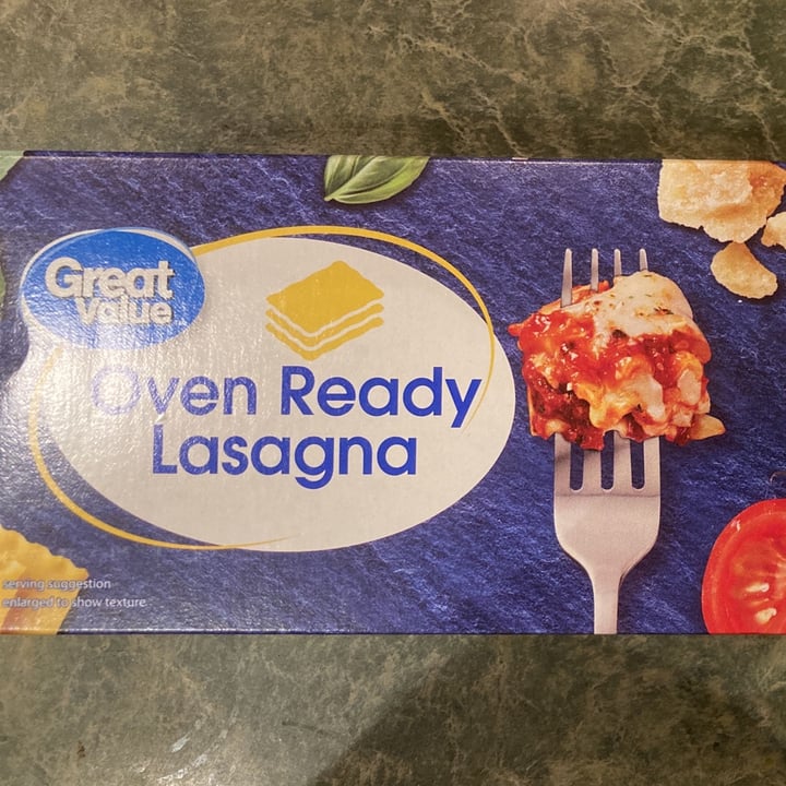 Great Value Oven ready lasagna Review abillion