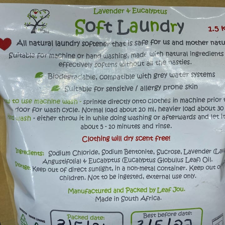 Leaf Jou. Soft laundry Review abillion