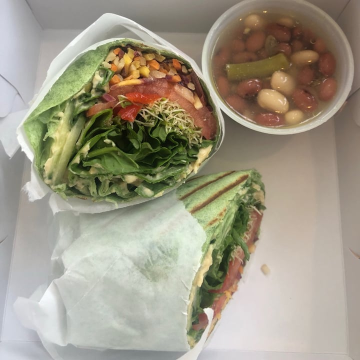 Karma Juice Bar & Eatery veggie wrap Reviews abillion