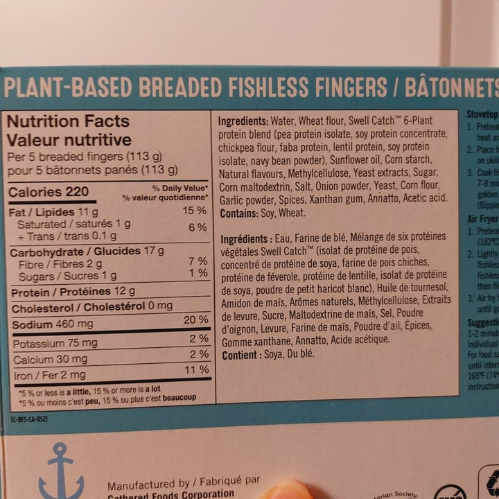 review photo of Swell Catch Plant-Based Fishless Fingers shared by @hbchic on 28 Dec 2021 - review