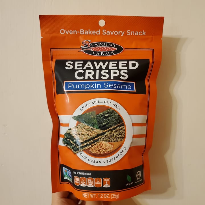 Seapoint Farms Seaweed Crisps Pumpkin Sesame Reviews abillion