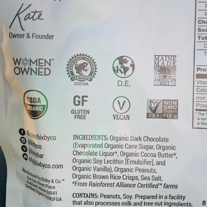 review photo of Bixby & co Dark Chocolate Crunchy Peanut Butter Sea Salt Bites shared by @iamgodschild on 04 Nov 2021 - review