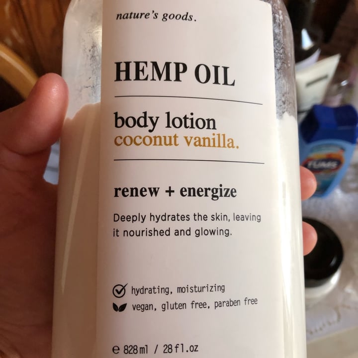 nature's goods Coconut Vanilla Hemp Oil Body Lotion Review abillion