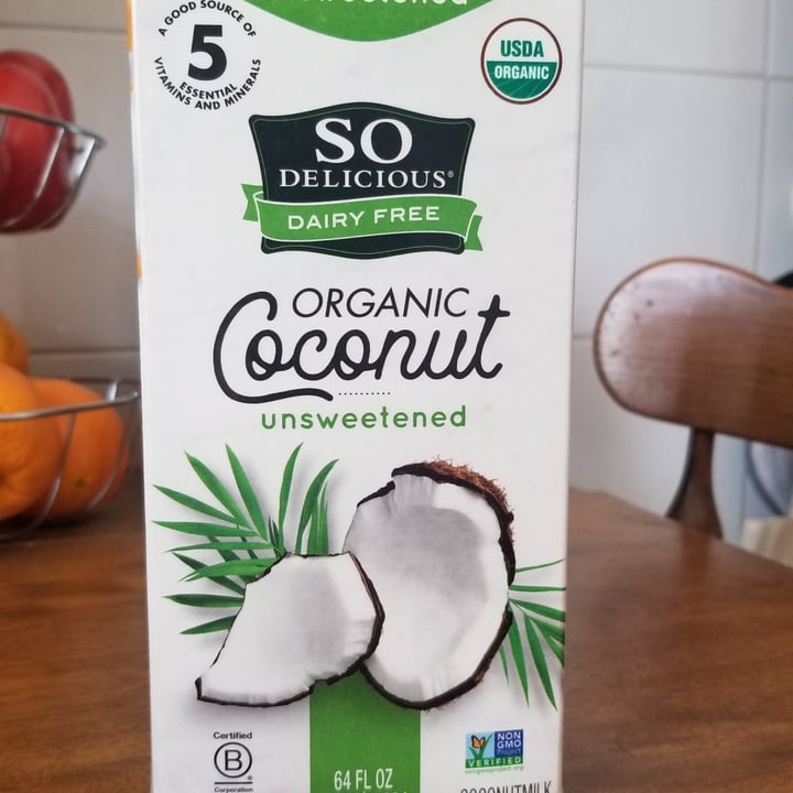 So Delicious Dairy Free Organic Coconut Milk Beverage Unsweetened
