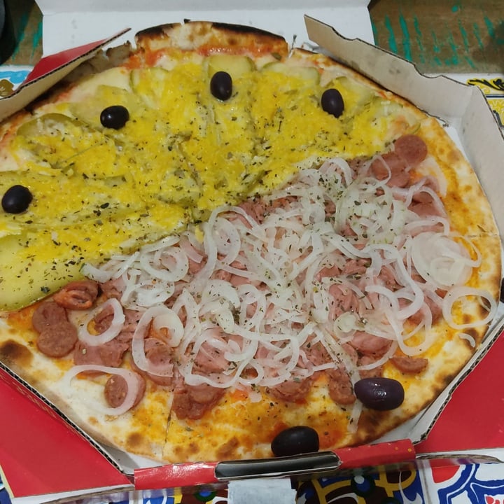 Pizza for Fun Pizza Meia Calabresa Fazenda Do Futuro E Meia Margherita