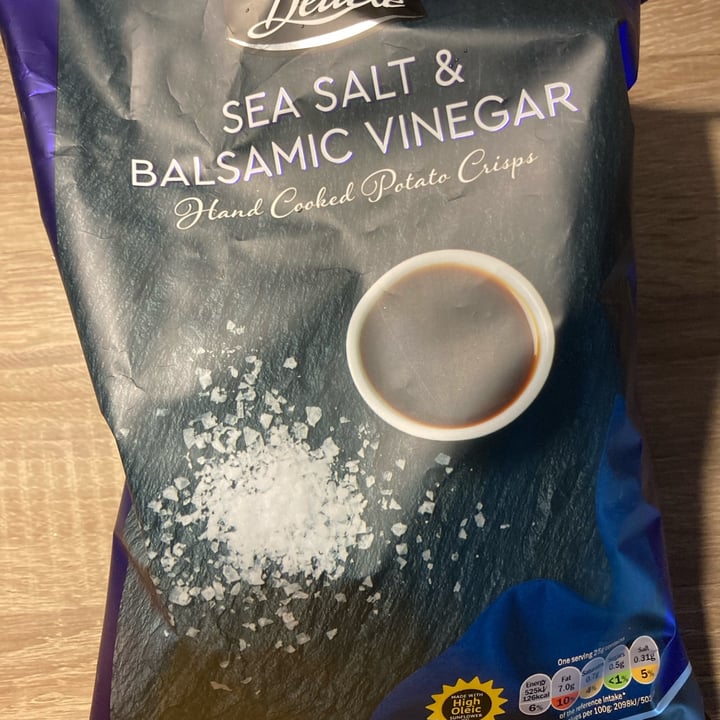 Deluxe Sea Salt & Balsamic Vinegar Hand Cooked Potato Crisps Review