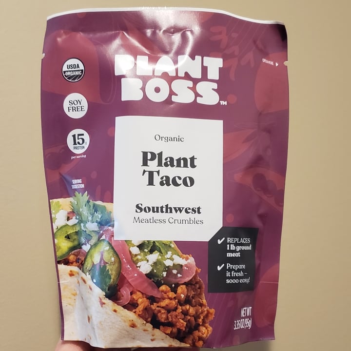 Plant Boss Organic Plant Taco Southwest Meatless Crumbles Review abillion