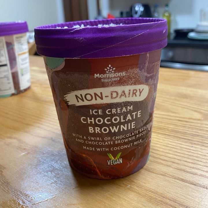 Morrisons Non Dairy IceCream Chocolate Brownie Review abillion