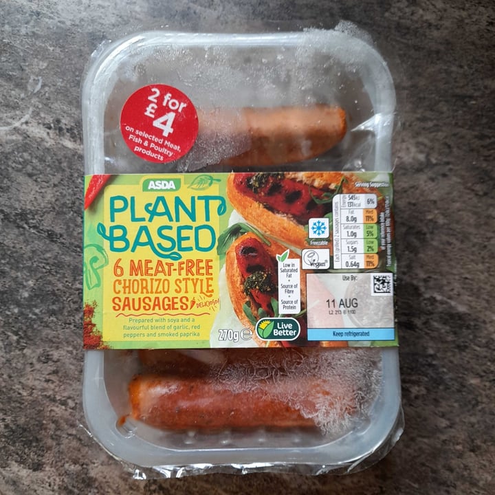 Asda Plant Based Meatfree Chorizo Style Sausages Reviews abillion