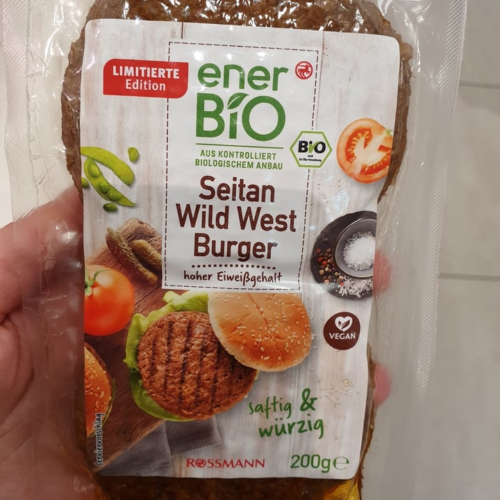 Rossmann Ener Bio Seitan Wild West Burger Review abillion