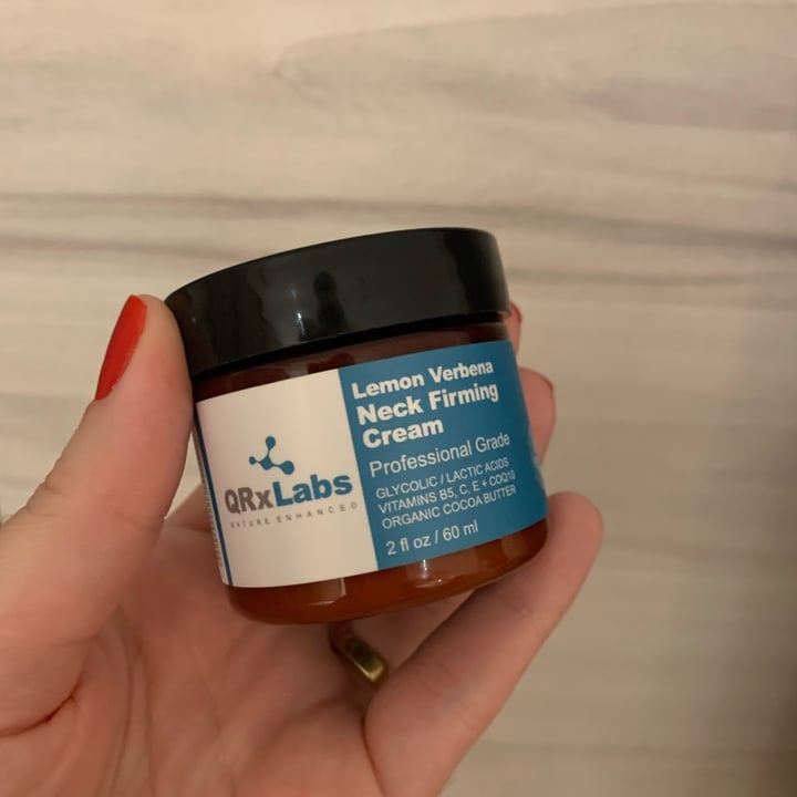 QRxLabs Lemon Verbena Neck Firming Cream Review abillion