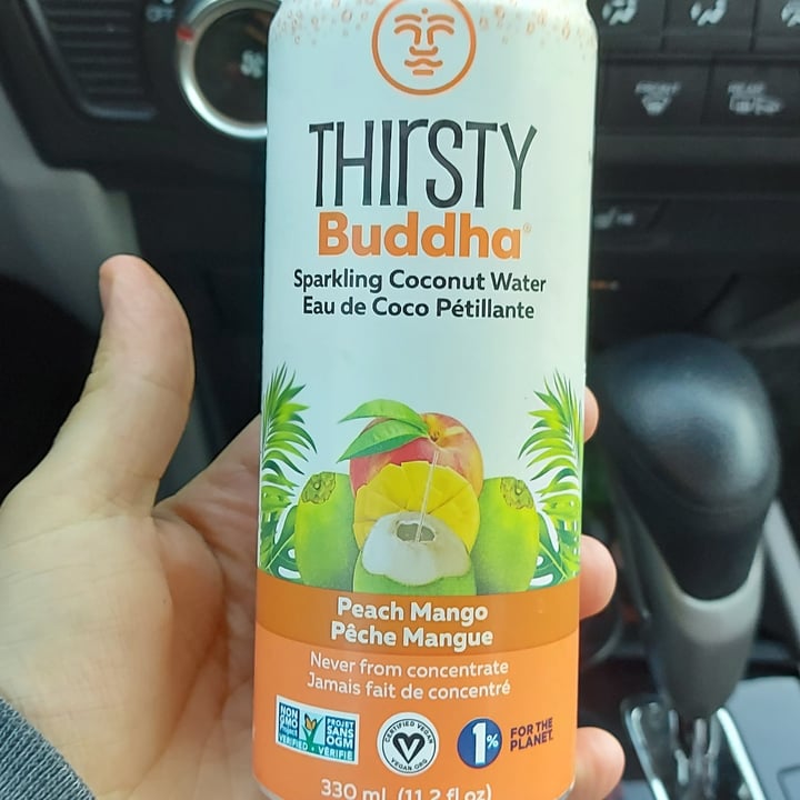 Thirsty Buddha Sparkling Coconut Water Peach Mango Review abillion