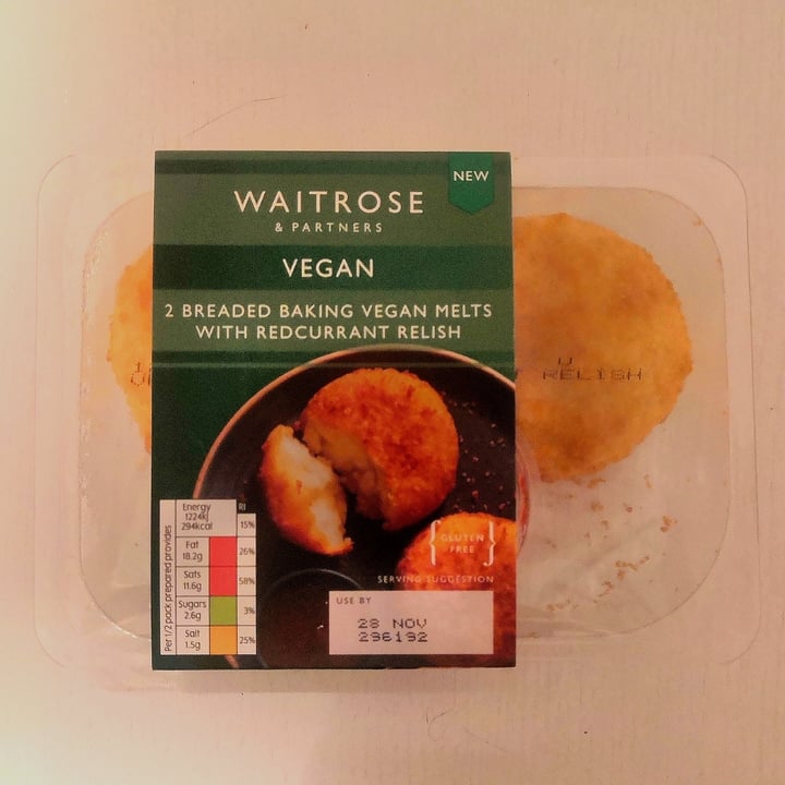 Waitrose Breaded Baking Vegan Melts with Redcurrant Relish Review