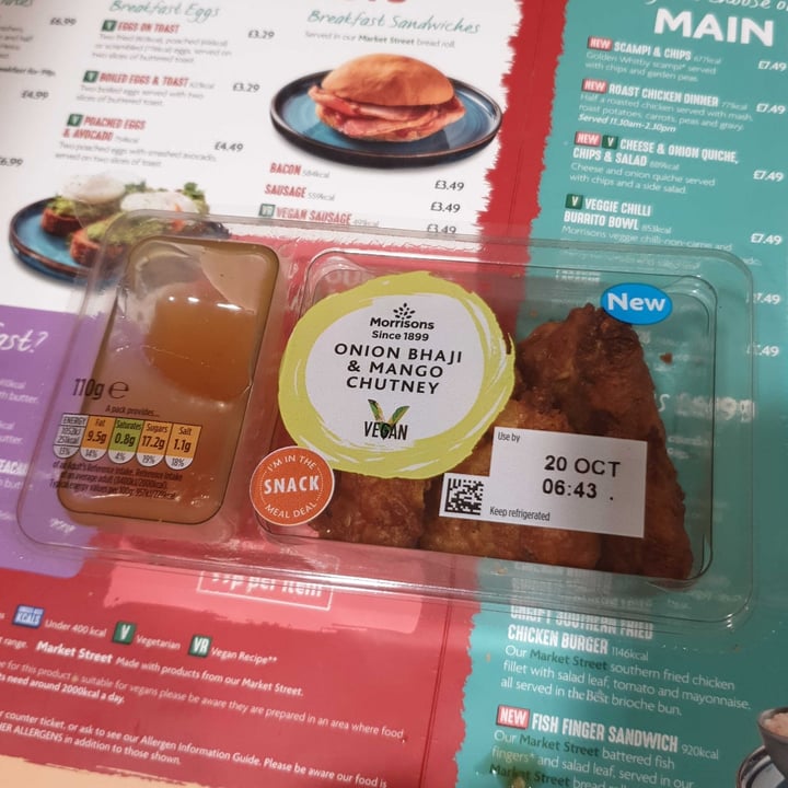 Morrisons Onion bhaji & mango chutney Review abillion