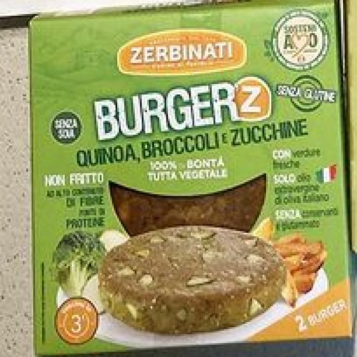 Zerbinati Burger'Z Quinoa, Broccoli e Zucchine Review abillion