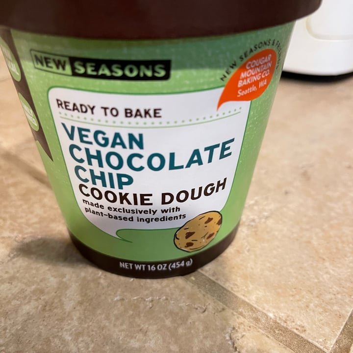New seasons market ready to bake vegan chocolate chip cookie dough