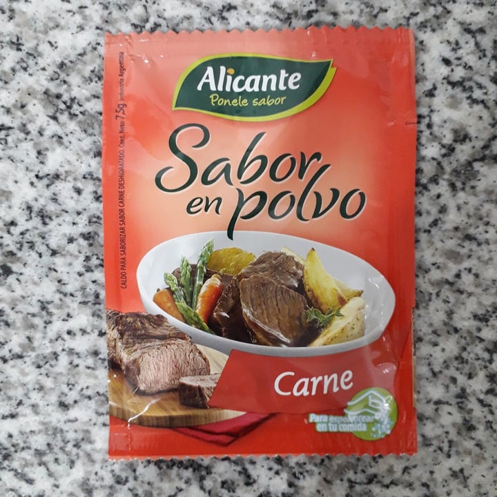 photo of Alicante Sabor en Polvo Carne shared by @timarocio on  21 Dec 2020 - review