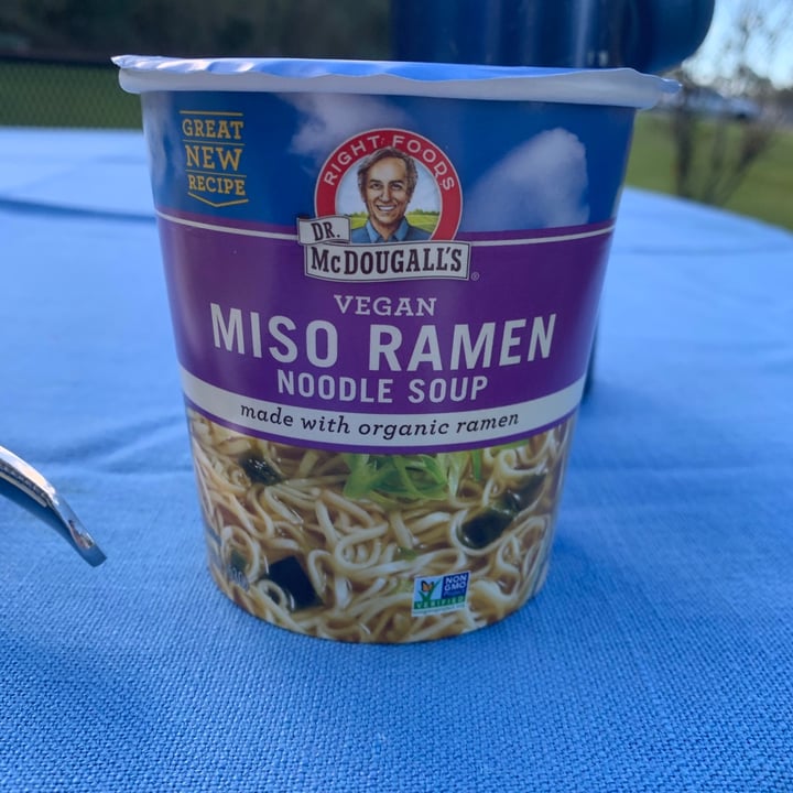 Dr McDougall's Right Foods Vegan Miso Ramen Noodle Soup Review abillion