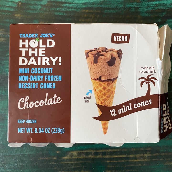 Trader Joe's Hold the Dairy Mini Coconut NonDairy Frozen Dessert Cones Review abillion