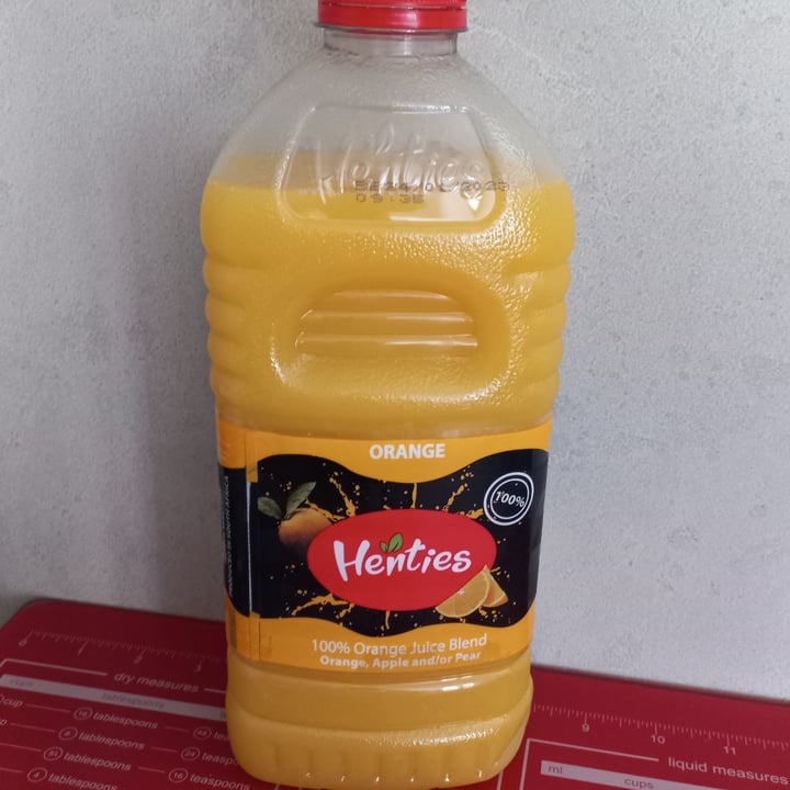 Henties 100% Orange juice blend Review | abillion