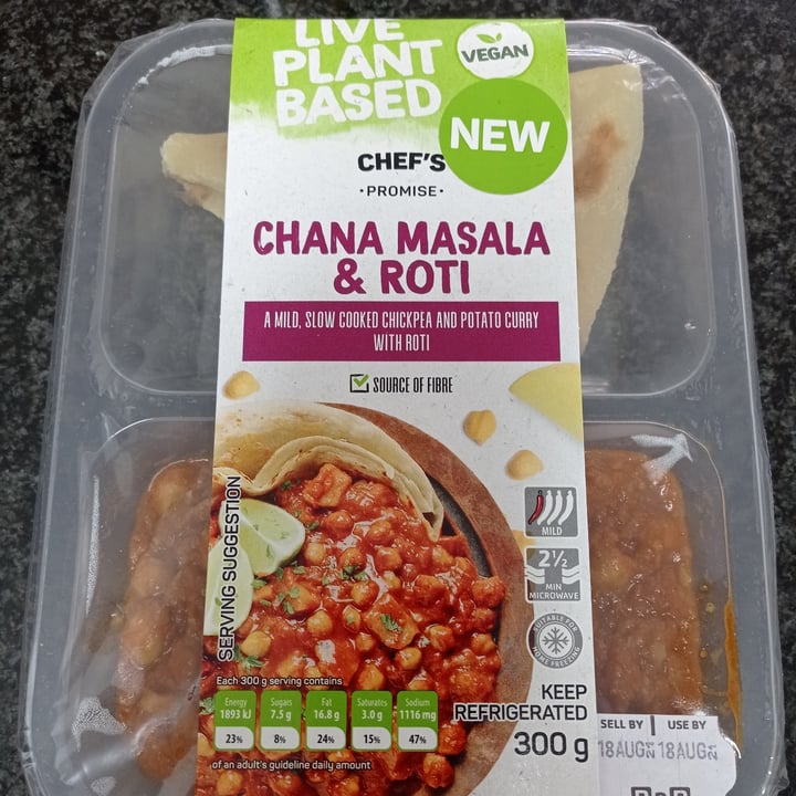 photo of Pick n Pay Chana Masala & Roti shared by @heikesletcher on  17 Aug 2021 - review