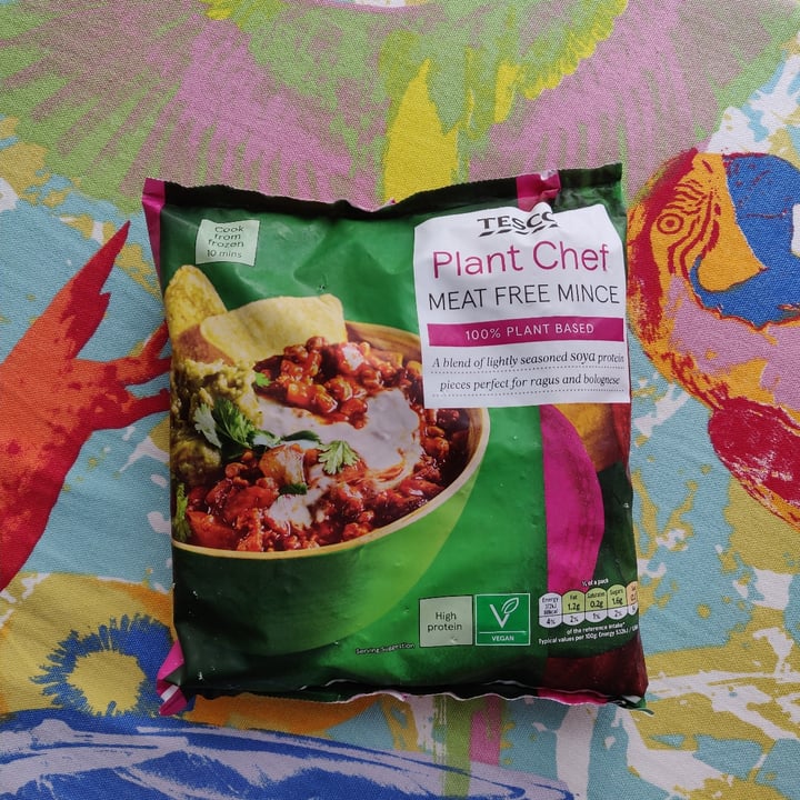 Tesco Plant Chef Meat Free Mince Lightly seasoned Soya Protein Review