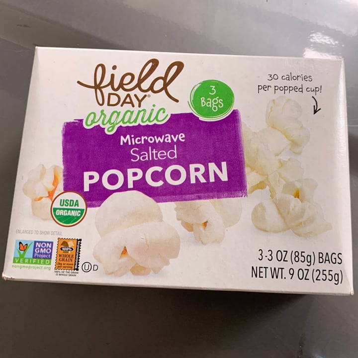 Field Day Organic Salted Popcorn Review abillion