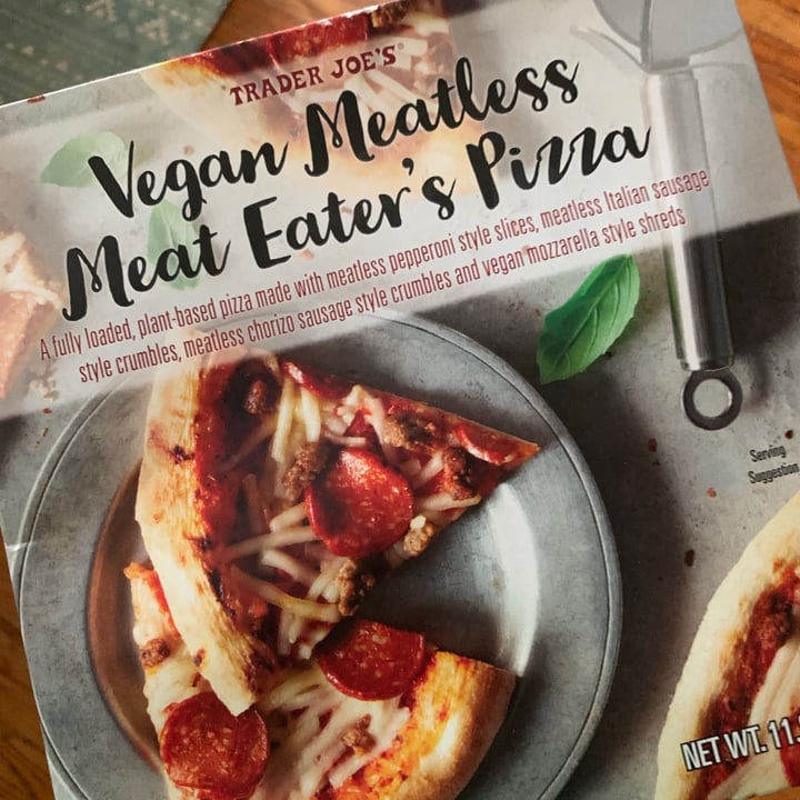 Trader Joe's Vegan meatless meat eaters pizza Review abillion