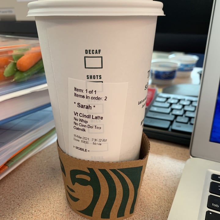 Starbucks Oat milk latte Review abillion